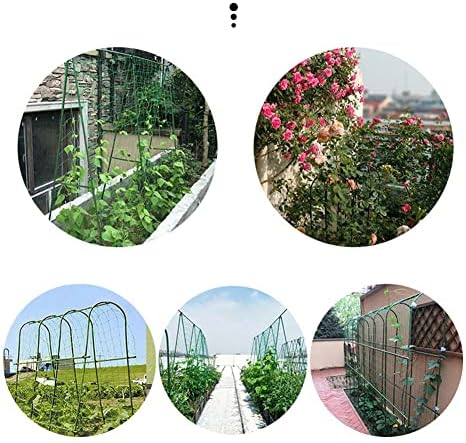 luzen 50Pcs Garden Plant Trellis Connector Clip Cross Plastic Connector Buckle Clip for Gardening Stakes Plant Supports, Green (16mm)