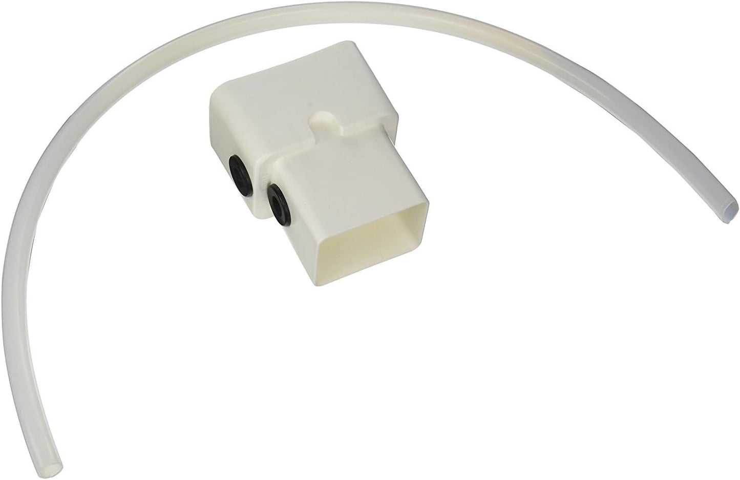 Rescue 50-Gallon Whiskey Rain Barrel with Black Bands – Includes Planter, Rain Water Diverter, Outlet Hose – Flatback Design – Gray