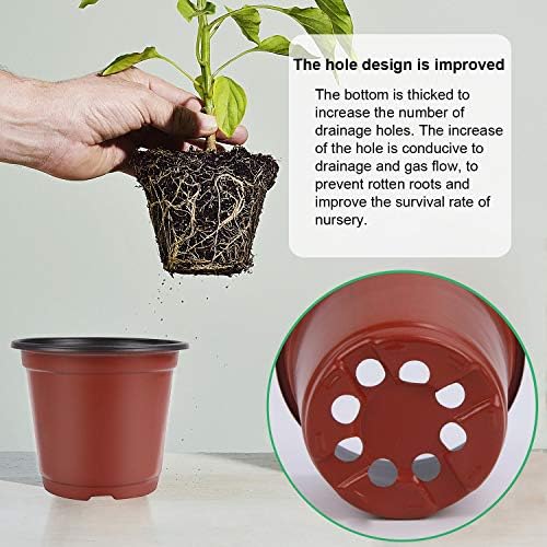 250Pcs 4 Inches Plant Pots Seed Starting Containers with 300 Labels