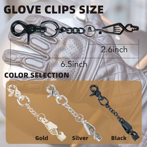 MELOTOUGH Metal Glove Clip for Work Glove Holders Heavy Duty Steel Glove Clips for Tactical,Skiing,Camping,Outdoor Activities