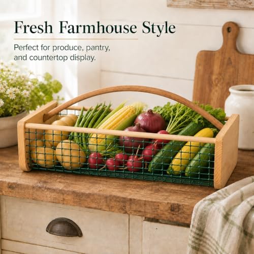 Large Garden Harvest Basket for Vegetables