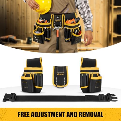 Magnetic Tool Belt for Men, 26 Pockets Heavy Duty Nail Tool Pouch Dad Gift