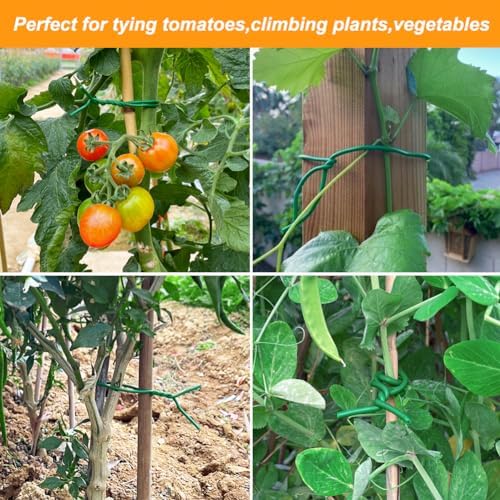 Tenn Well 2Pk 66ft 2.8mm Plant Ties Green Garden Wire for Climbing Plants
