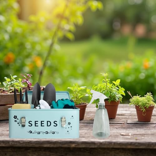 8 in 1 Seed Storage Garden Seed Organizer with Gardening Tool Set
