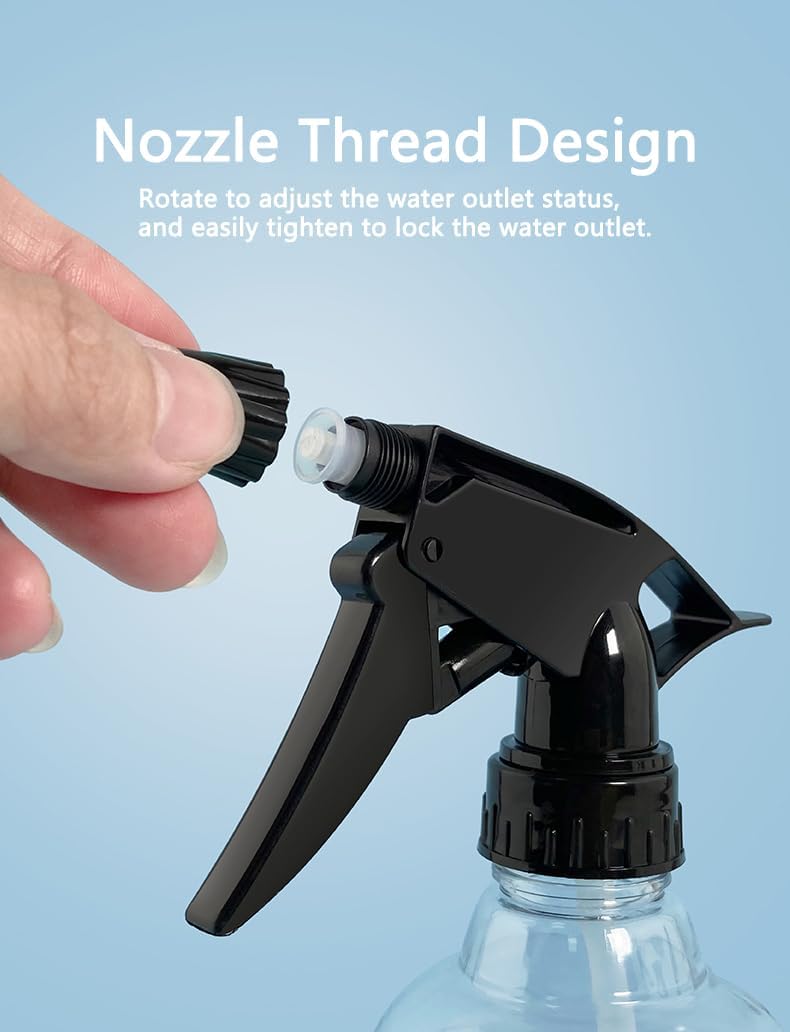 5 PCS Plastic Spray Bottles 8 oz Empty Spray Bottle with Adjustable Nozzle Mini Spray Bottle Liquid Sprayer for Kitchen Cleaning Hair Bath Beauty Spa Water Plants