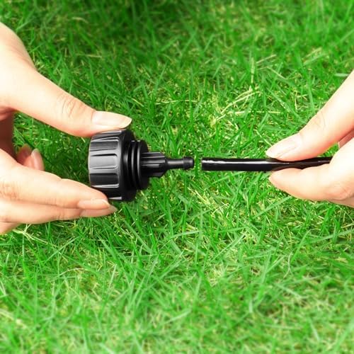 3/4 Inch Female Pipe Thread to 1/4 Inch Drip Irrigation Tubing Adapter: 6 Pieces 1/4 In. Barbed Drip Line x 3/4 In. Faucet PVC Adapter Connect 3/4" FHT Faucet