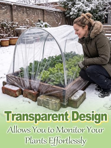 6.5 x 20 ft Greenhouse Cover Plastic Sheeting for Outdoor Plants