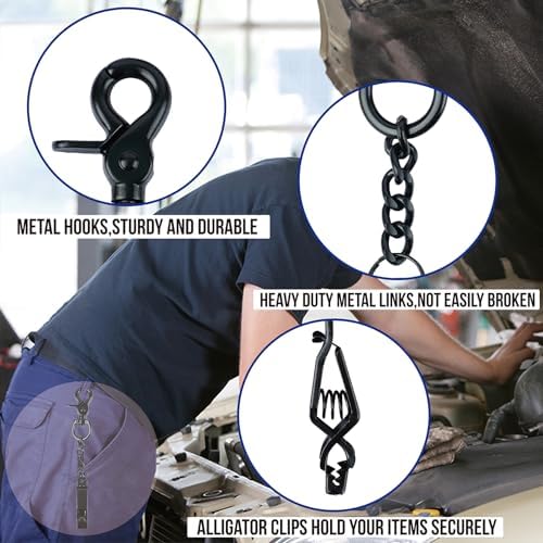 MELOTOUGH Metal Glove Clip for Work Glove Holders Heavy Duty Steel Glove Clips for Tactical,Skiing,Camping,Outdoor Activities