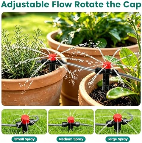 Drip Irrigation System Kit for Garden Watering, 240 ft, Quick-Connect
