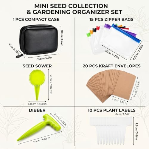 ReliThick Seed Storage Organizer Binder with 15 Clear Sheet Self Sealing
