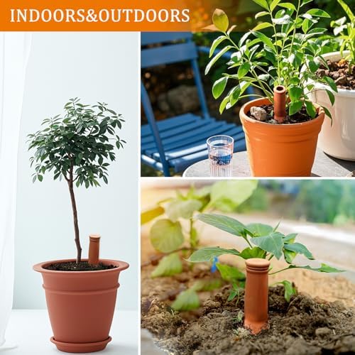 30 oz Terracotta Plant Watering Globes, 3Pack Self-Watering Clay Irrigation