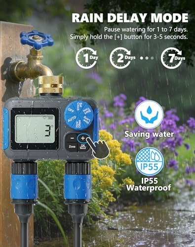 Sprinkler Timer with Brass Swivel, Hose Timers for Watering