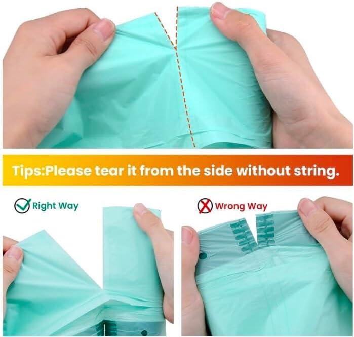 Cleanomic Compostable* Trash Bags with Drawstring (13 Gallon, 25 Units, Tall), BPI Certified For Kitchen Compost