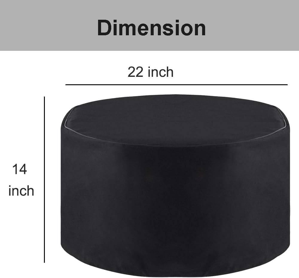 Fire Pit Cover for Outland Firebowl 893 Deluxe Outdoor Portable Propane Gas Fire Pit, Fit for Outland Firebowl 823 870, 22"