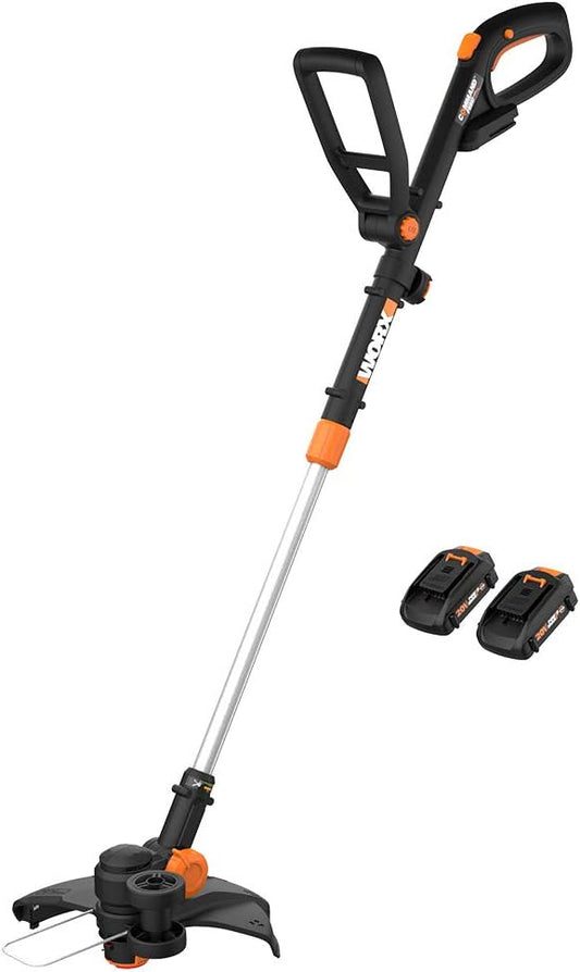 Worx String Trimmer/Edger/Lawn Mower 3-in-1 Grass Trimmer GT Revolution 20V 12" (2 Batteries & Charger Included) WG170