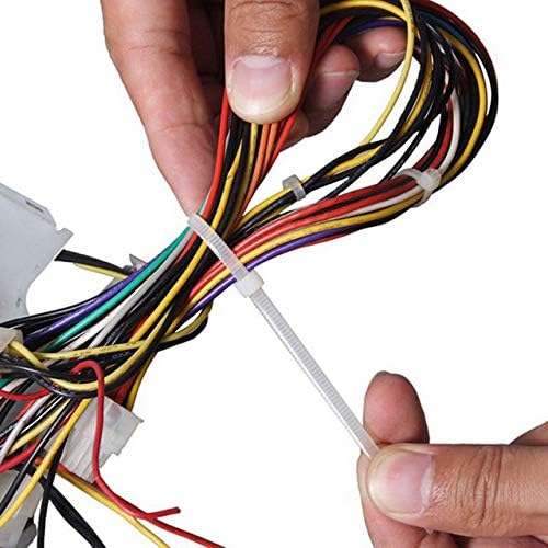 SYD 4 Inch length, 18lb Small size Self Locking Nylon Cable Zip Ties -1000 Piece (Brown)