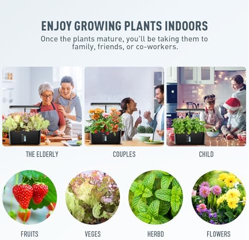 50pcs Hydroponic Pods Kit: Compatible with AeroGarden Herb Kits with 50 Grow Sponges; 50 Pods Lable, Highly Breathable - Indoor Garden Kit Supplies for Most Brands