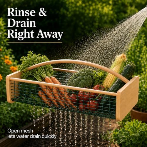 Extra Large Garden Harvest Basket for Vegetables