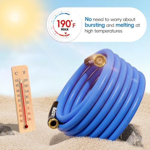 SPECILITE Hot/Cold Garden Water Hose 200 ft x 5/8", -50℉ To 190℉, Blue