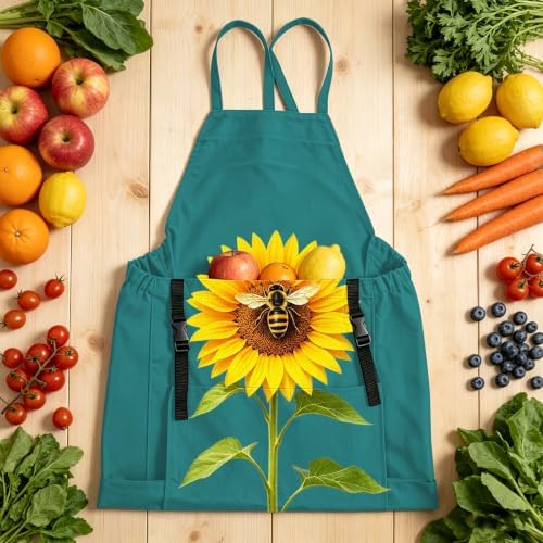Gardening Apron with Kangaroo Pattern for Women & Men Harvest Picking Apron