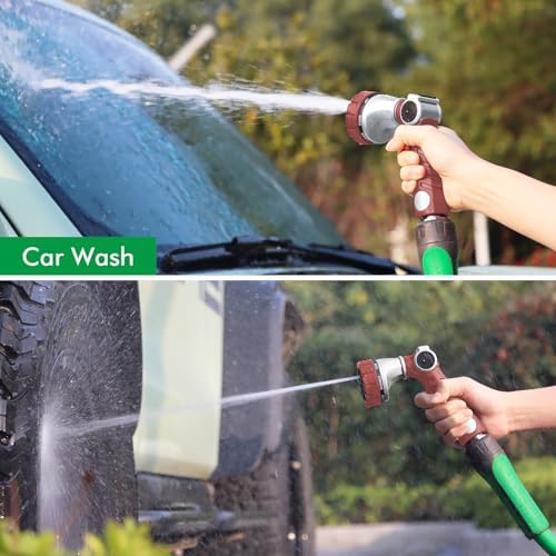 RESTMO Heavy Duty Hose Nozzle, Metal Garden Water Hose Sprayer