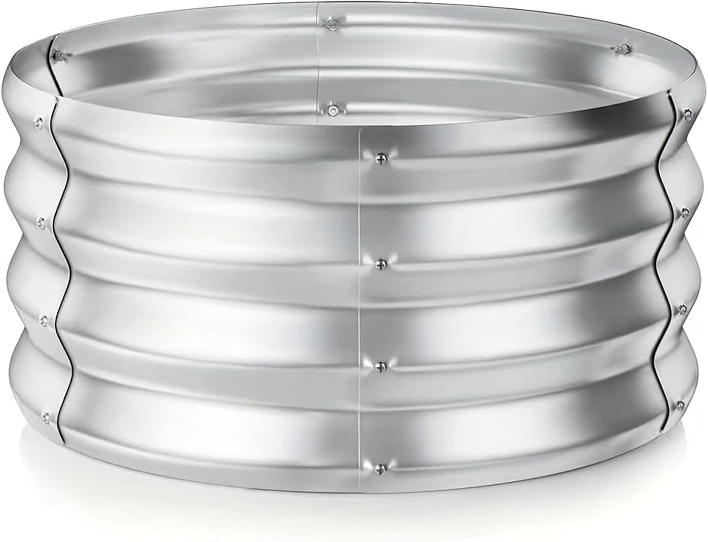 Raised Garden Bed, Raised Beds for Gardening Outdoor for Vegetables and Flowers Ground Planter Box, Galvanized Metal Planter Grow Garden Box,2.3x2.3x1ft