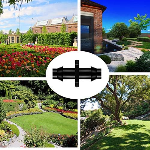200Pcs Drip Irrigation Connectors,Barbed Connectors Fit for 1/4-Inch Tubing