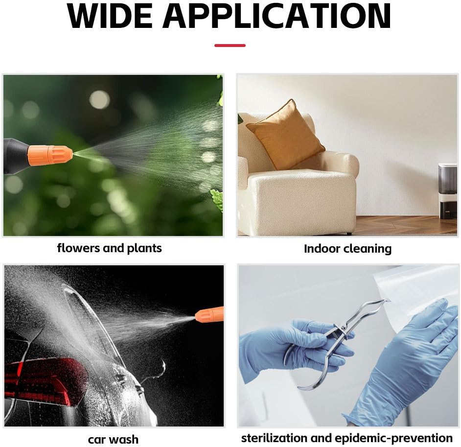 Electric Spray Bottle for Plants, 0.5Gal Continuous Mist Watering Can with Adjustable Nozzle, Automatic Plant Mister，Indoor Watering Can for Plants