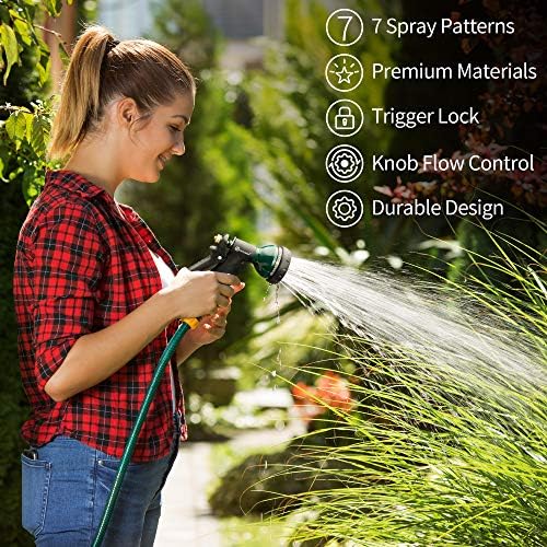 AUTOMAN Garden Hose Nozzle, Metal Water Spray Nozzle