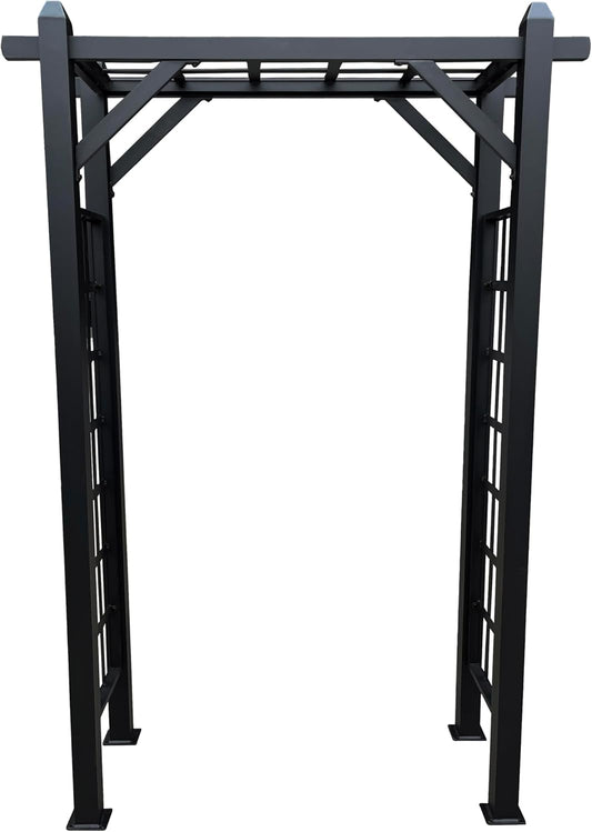 Black Modern Aluminum Garden Arbor Arch
