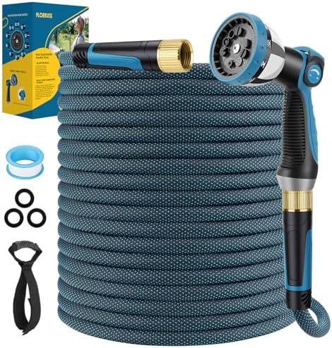 Non-Expandable Garden Hose 25 ft, Lightweight Flexible Anti-Kink