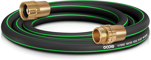 Heavy Duty Garden Hose 6ft, NON-EXPANDABLE Flexible Water Hose, Kink Resistant Lightweight Hybrid Hose, Leakproof Hose Male to Female Fittings