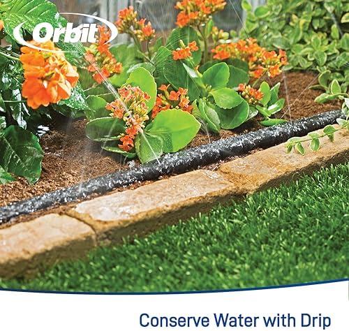 Orbit 61530 Garden Box Drip Irrigation Drip Watering Kit with B-hyve (Gen 2) Smart 1-Outlet Hose Faucet Sprinkler Timer with B-hyve Smart Hub