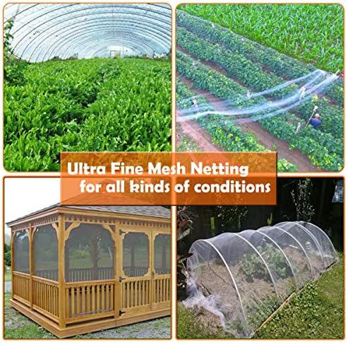Ultra Fine Garden Pest Barrier Netting, Plant Covers 8x24ft Protection Net