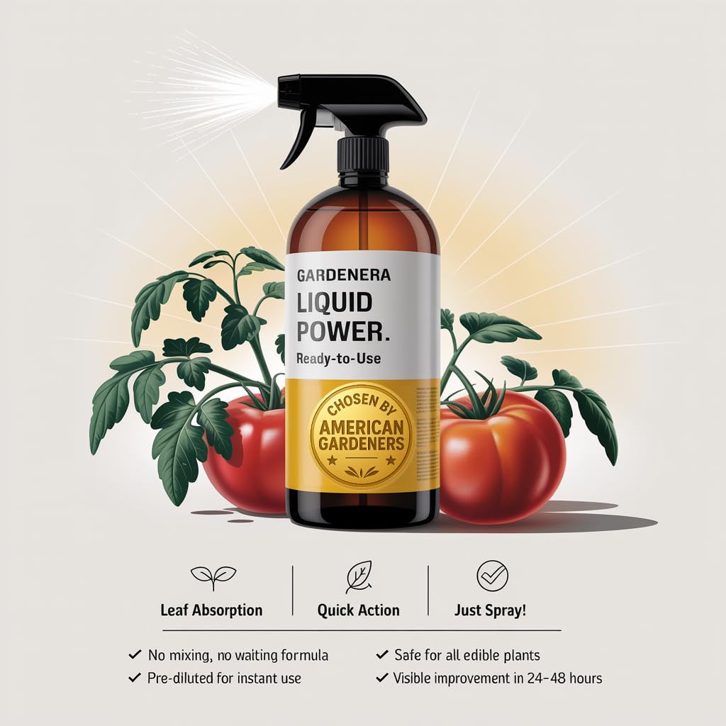 Liquid Power Melon Fertilizer Spray – Ready-to-Use Liquid Plant Food Mist for Melon – Premixed, Easy Application – Fast-Acting Formula for Growth, Roots & Yield – Indoor & Outdoor Use – 8 oz