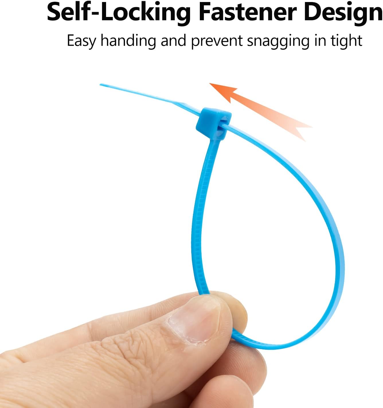 XINGO 100PCS Heavy Duty Cable Zip Ties, 6 Inch, Red, Self-Locking, Sturdy Nylon, 50 Pounds Tensile Strength