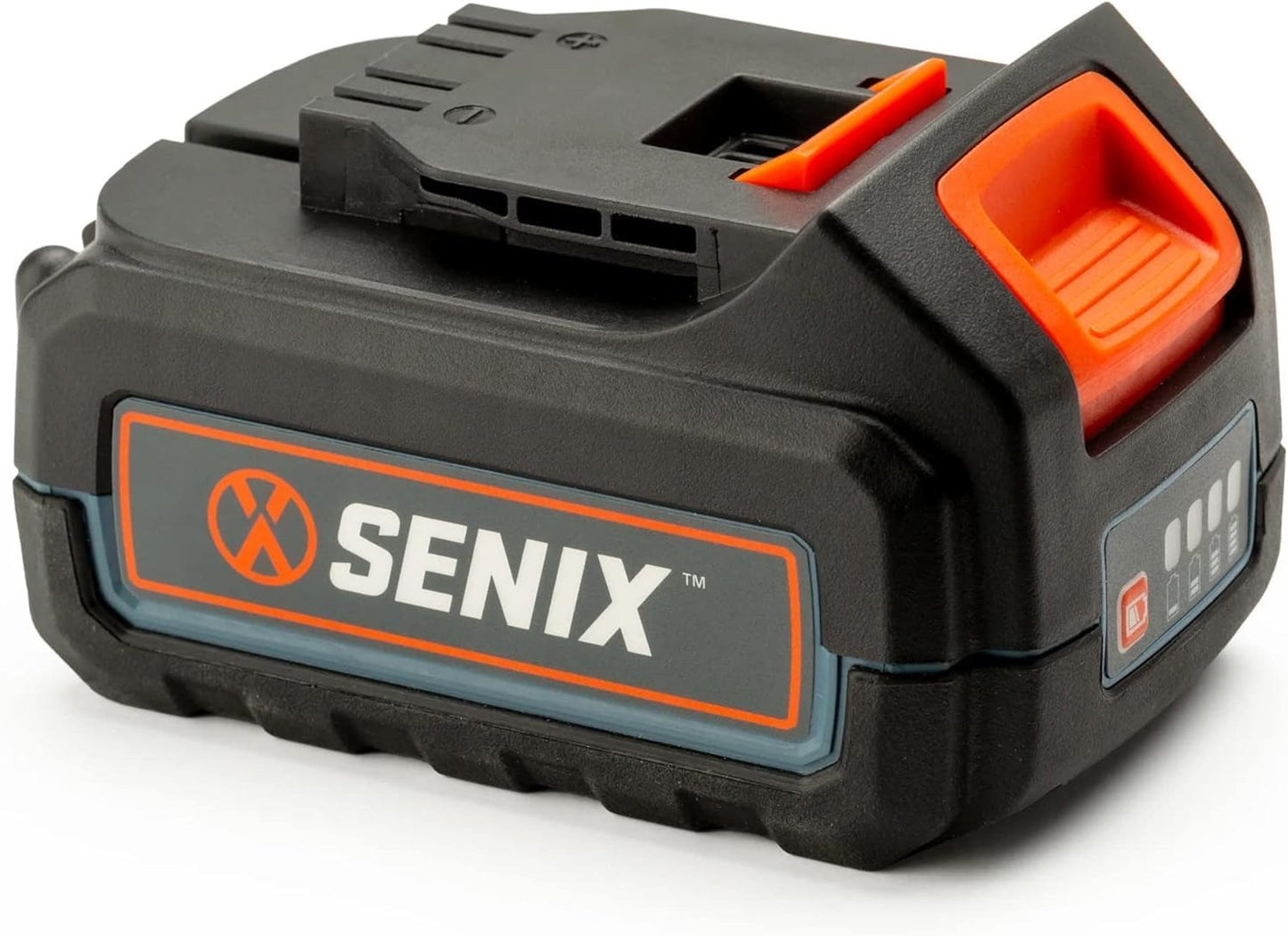 SENIX B50X2 20 Volt Max* 5.0 Ah Lithium-ion Battery for X2 Series Lawn and Garden and Cordless Power Tools, Fade-Free, Battery Indicator Lights