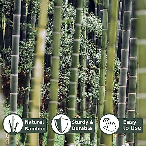 30Pcs / 7ft Bamboo Plant Stakes for Indoor Outdoor Plants, Garden Plant Support Sticks, Poles for Tomato Vegetables Beans Trees Potted Climbing Plants(0.32''-0.4'')