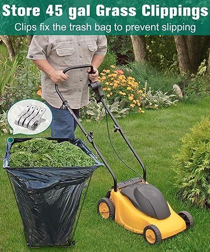 Outdoor Garden Trash Bag Holder Stand, Lawn Leaf Bag Holder, Black