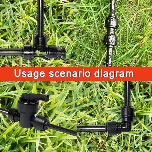 22Pcs Quick Connect Drip Irrigation Fittings Kit for 1/4" Tubing