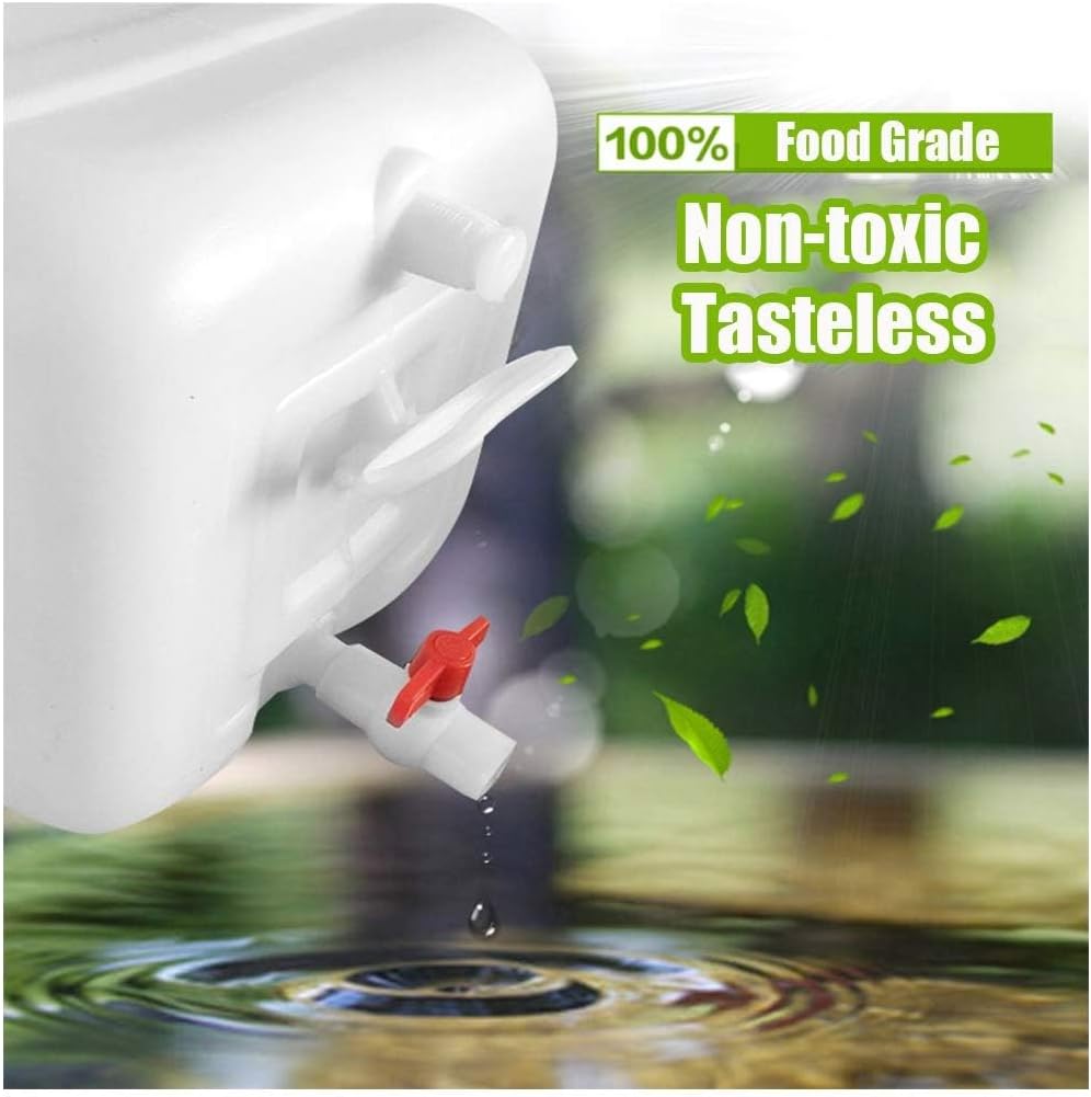 Water Storage Tank for Camping, Plastic Water Containers with Spigot for Emergency Water Storage Household Outdoor Camping Hiking Self-Driving Tour(Size:25L)