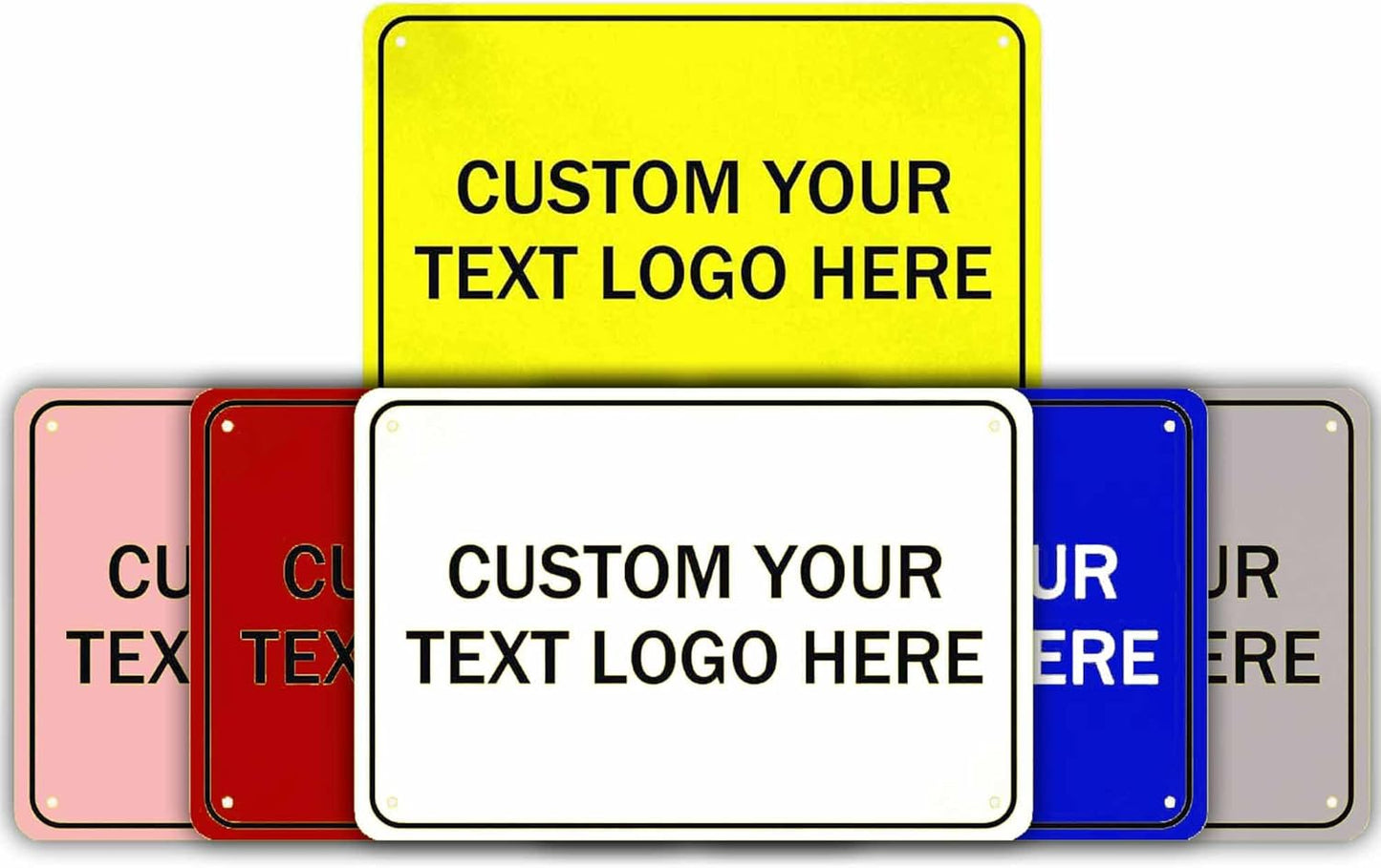 Custom Metal Signs, Personalize for Office, Home, Delivery - Your Image, Text, Photo, Pets, Kids Art - Made in USA