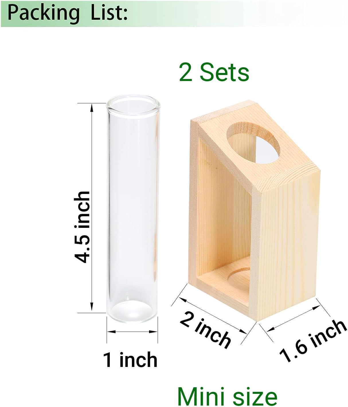 Ivolador Plant Propagation Station, Plant Propagation Tubes,Gifts for Plant Lovers,Plants Cutting Holder Office Desk Garden Décor Gifts for Mom Women Hydroponic Vase Gift Box