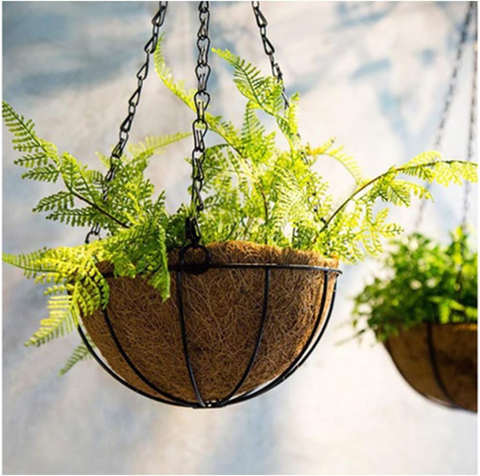 Coco Liners for Planters 14 Inch 2PCS Circle Replacement Plant Basket Liners Coco Fiber Liner for Hanging Basket
