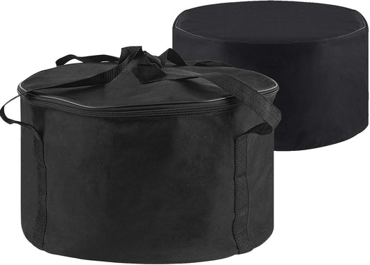 21" Carry Bag and Cover Kit Replacement for Outland Firebowl, Portable Outdoor Propane Gas Fire Pit Bag with Padded Handles, Fire Pit Carry Case Water-Resistant