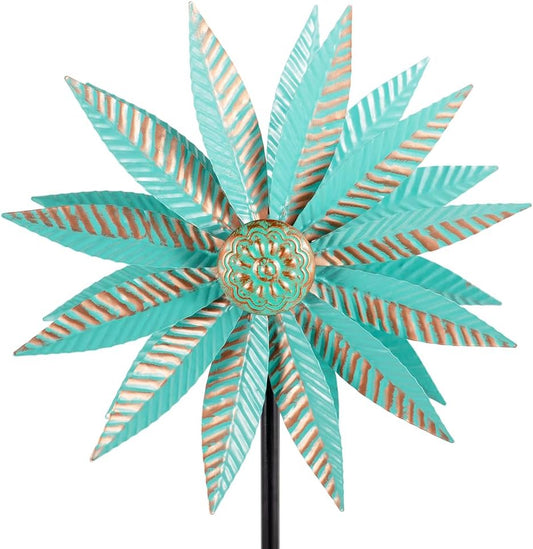 Wind Spinners Outdoor,Garden Windmill for Yard 57.9 Inches Metal Kinetic Wind Spinner for Outdoor Garden Patio Yard Decor