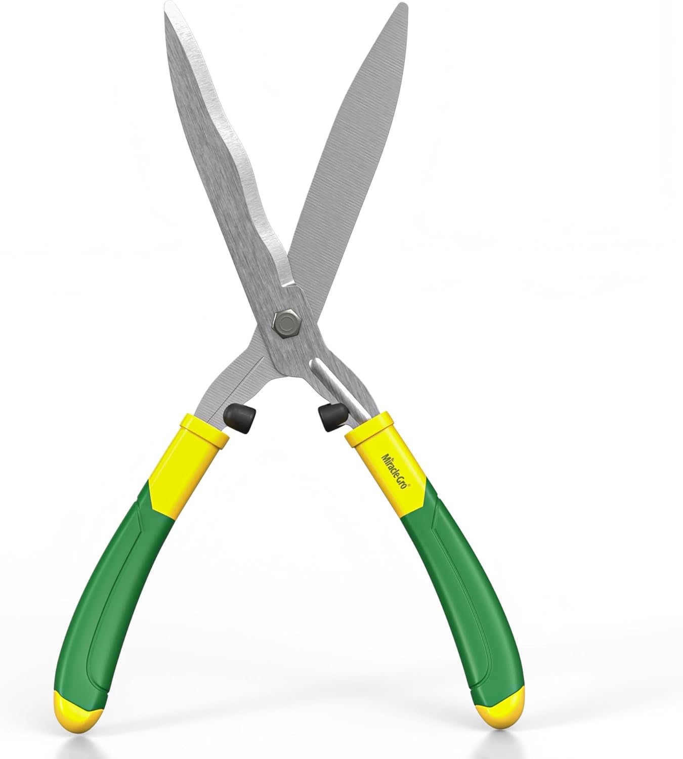 Miracle-Gro 18 in. Wavy Blade Hedge Shears – Lawn and Yard Tool with Sharp Carbon Steel Blades for Trimming Borders, Shaping Bushes, and Shaping/Trimming Hedges, Shrubs