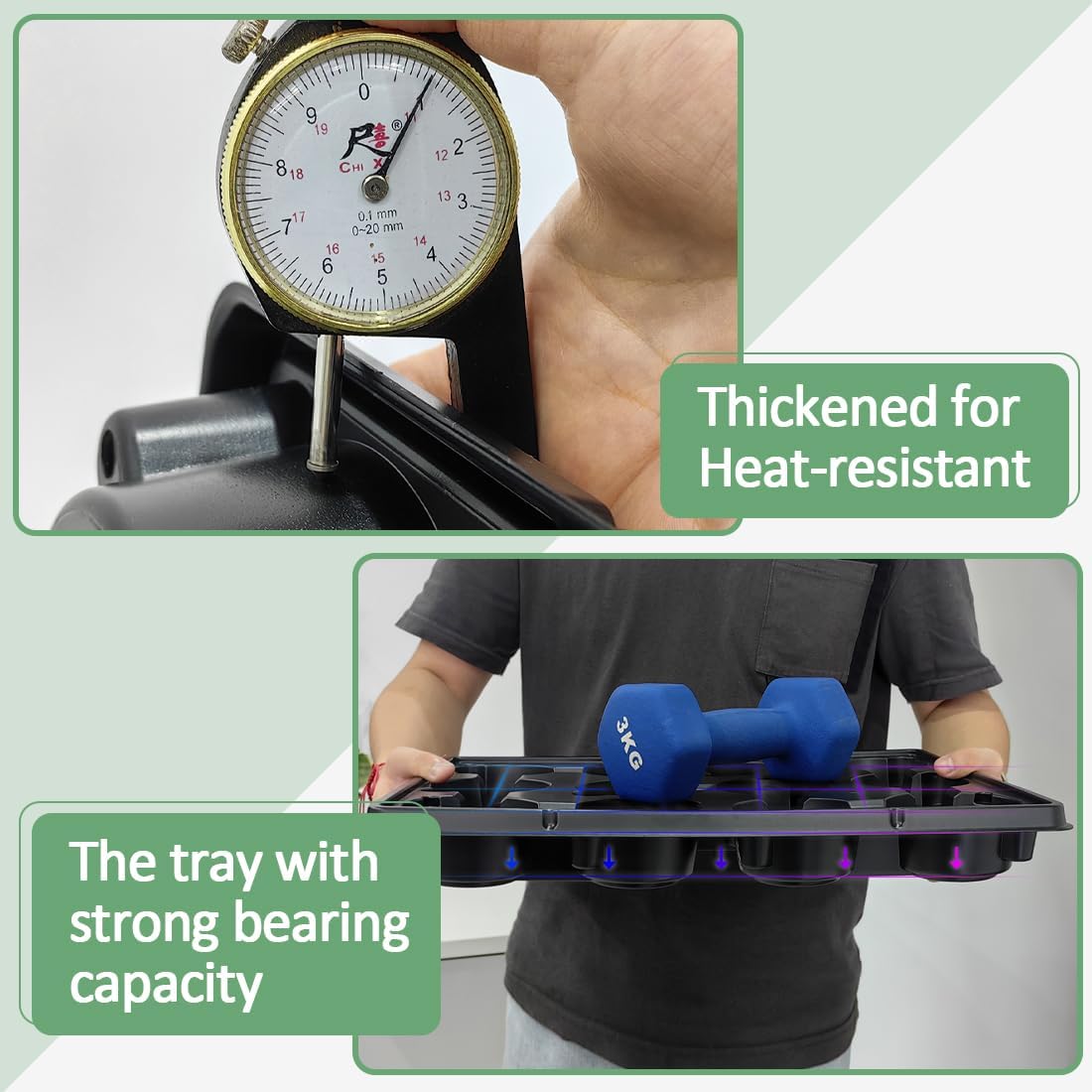 4 Inch 60 Pack Nursery Pots with Humidity Domes & 5 Pack 12 Cell Round Seedling Pot Carrying Trays, Sturdy Seeds Starter Pot Germination Set, Small Planter Nursery Propagation 5 Sets