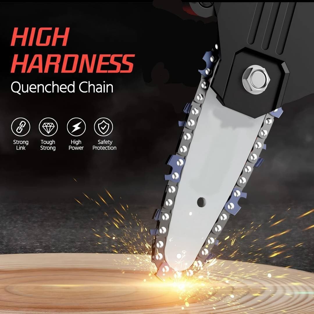 High Branch Chainsaw. 6-inch Brushless Lithium Pole Saw. 2 x 24V Battery and Charger. Three Telescopic rods. Lightweight Garden Pruning Tool. for Tree Pruning.