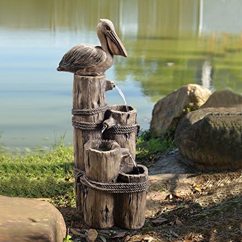 Teamson Home Nautical 3 Tiered Floor Waterfall Fountain